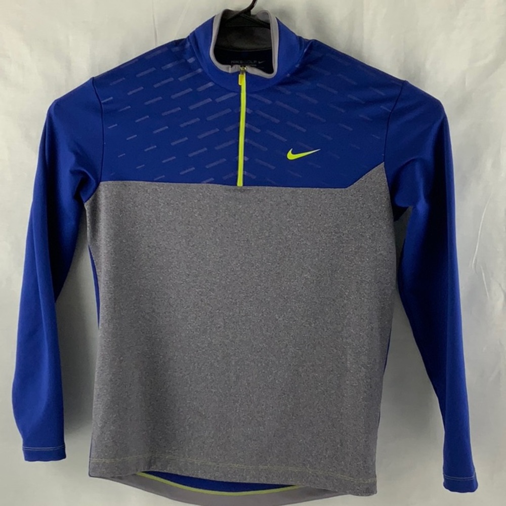 Nike Golf Tour Performance Men’s 1/4 Zip Pullover Blue/Gray Size Medium